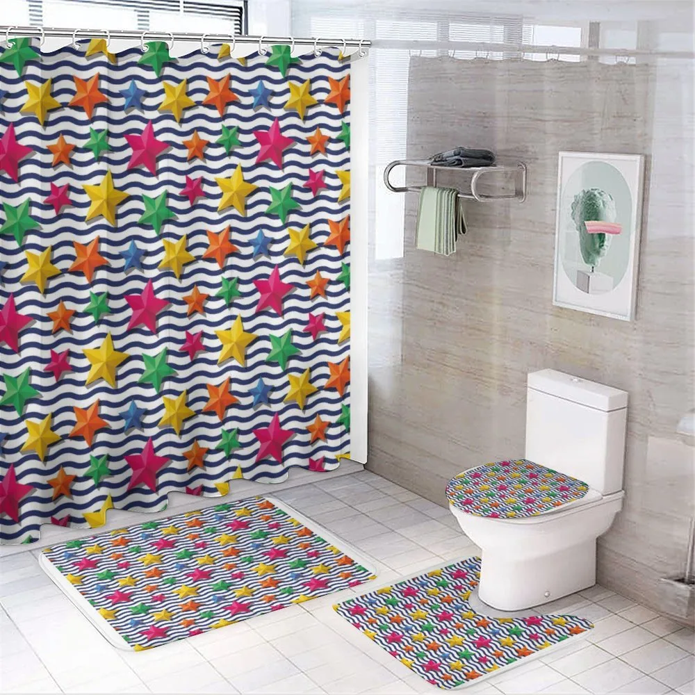 3D Stars Wavy Stripes — Your design