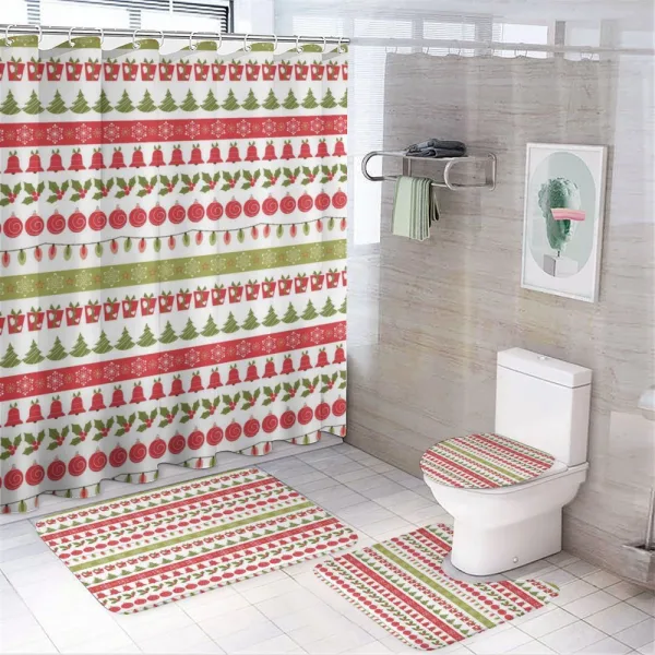 December Holiday on a shower curtain
