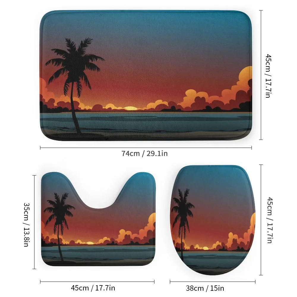 Dramatic Sunset Scene Pattern — Detail 1