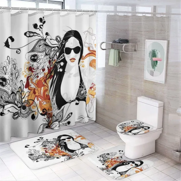 Flowers Summer Happy on a shower curtain