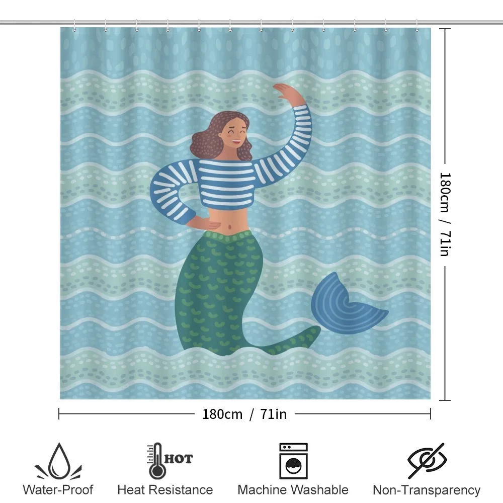 Happy Fish Tailed Woman — Detail 2
