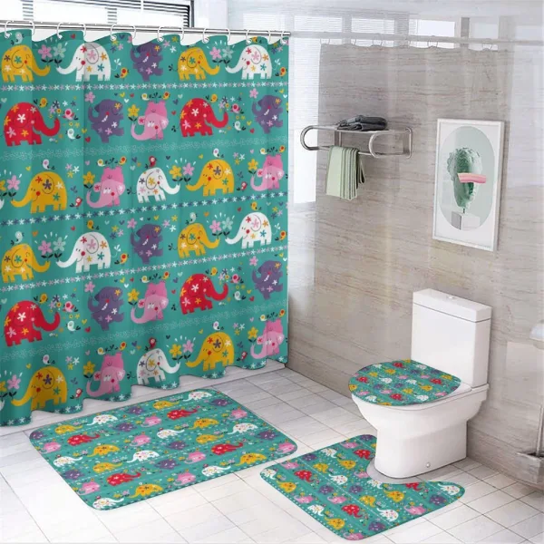 Joyful Nature on a shower curtain