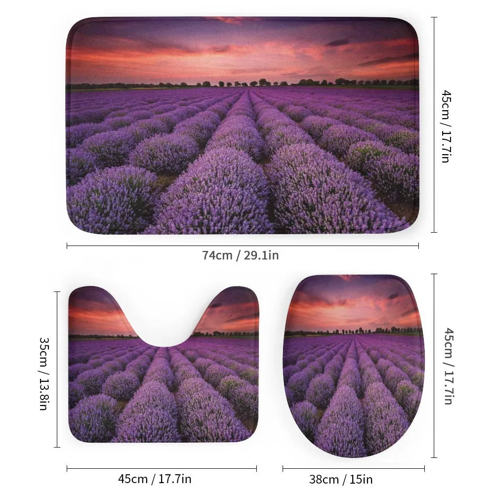 Lavender Field Sunset — Detail 1
