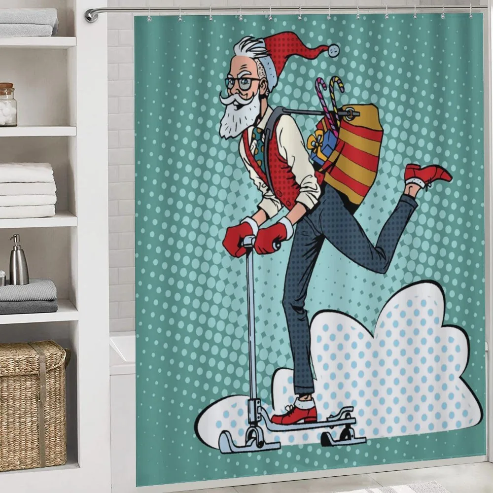 Pop Art Hipster Santa — Detail 4