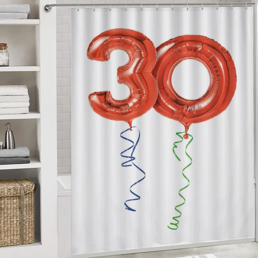 Red Balloons Ribbons — Detail 4
