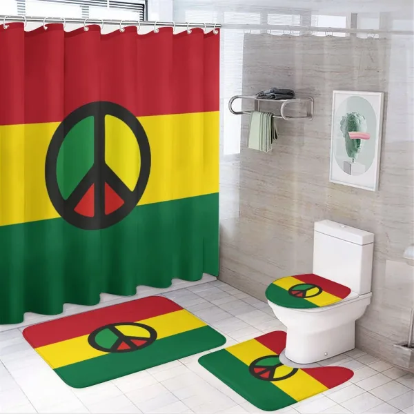 Reggae Culture Peace on a shower curtain