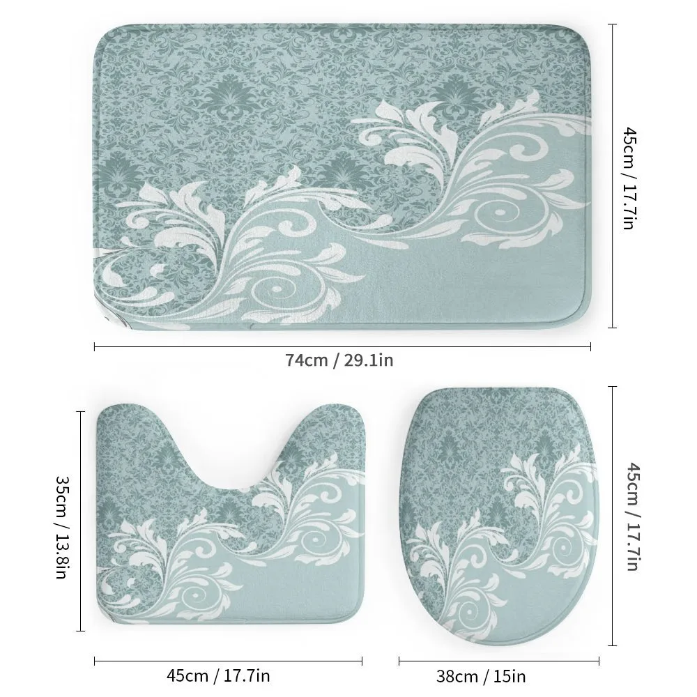 Retro Floral Ivy Swirls — Detail 1