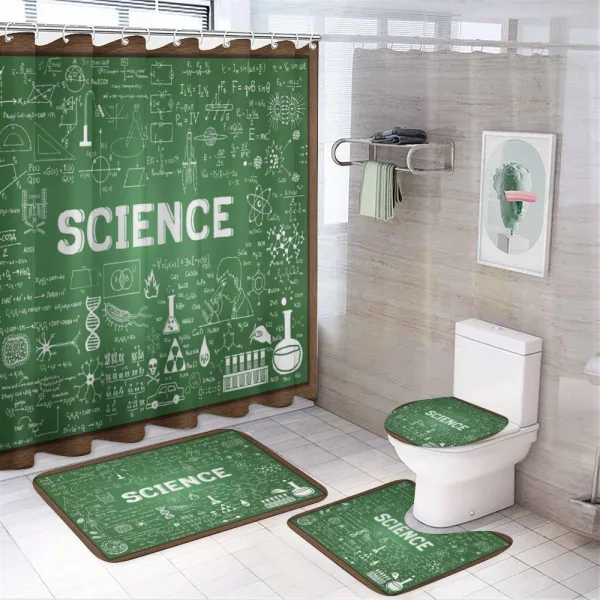Science Word on Chalkboard on a shower curtain