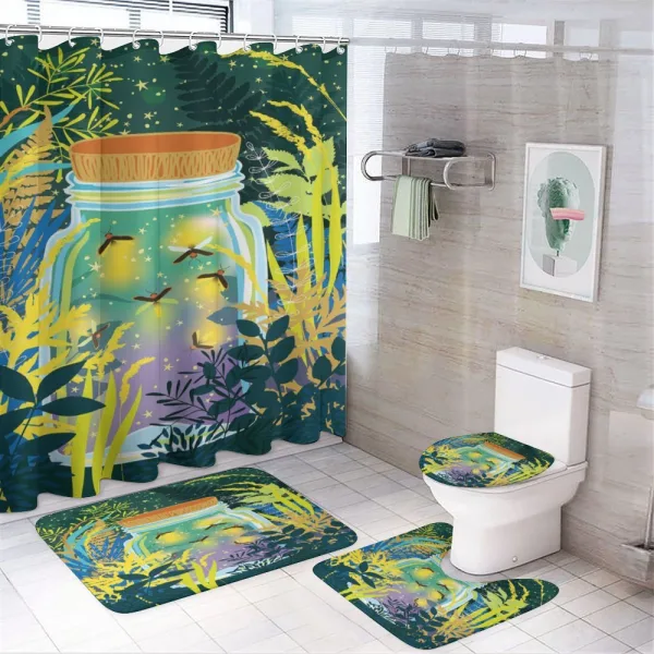 Surreal Forest Landscape on a shower curtain