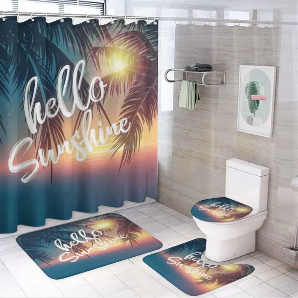 Tropical Palms on a shower curtain