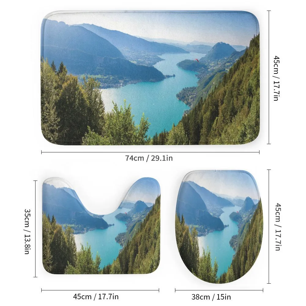 Aerial Annecy Lake Pine — Detail 1