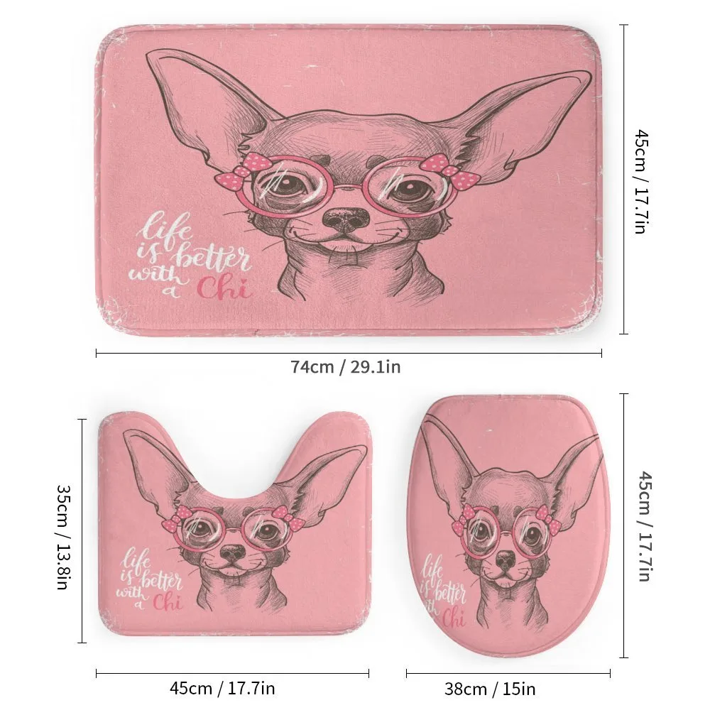 Girl Chihuahua Sketch Words — Detail 1