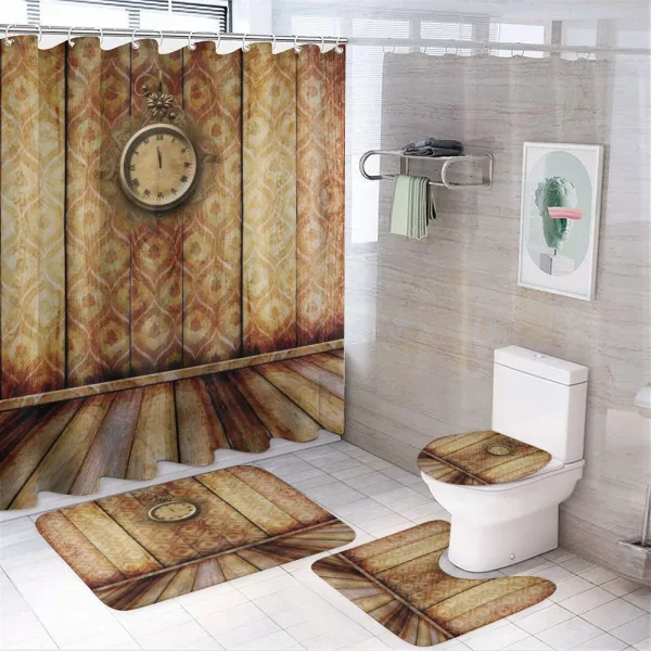 Medieval Architecture on a shower curtain