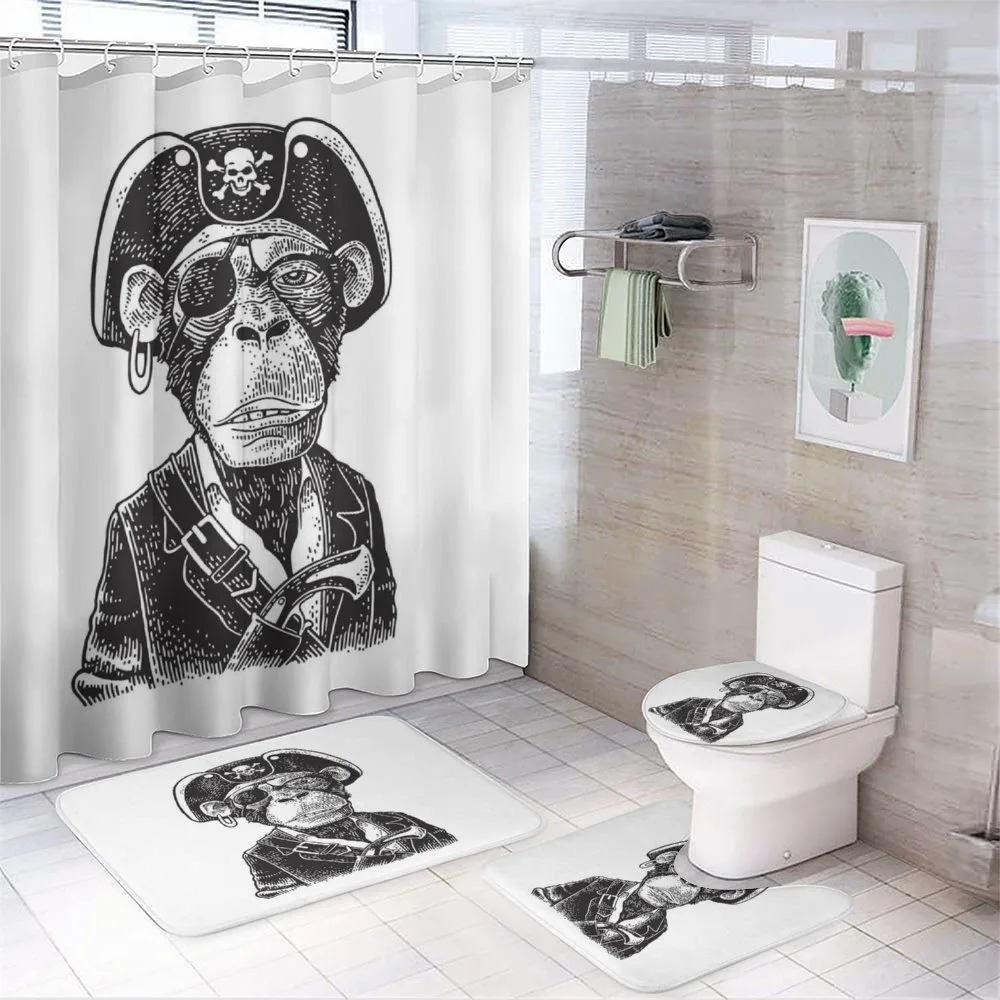 Pirate Monkey Portrait Art — Your design