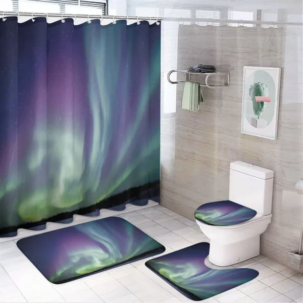 Solar Sky Stars on a shower curtain