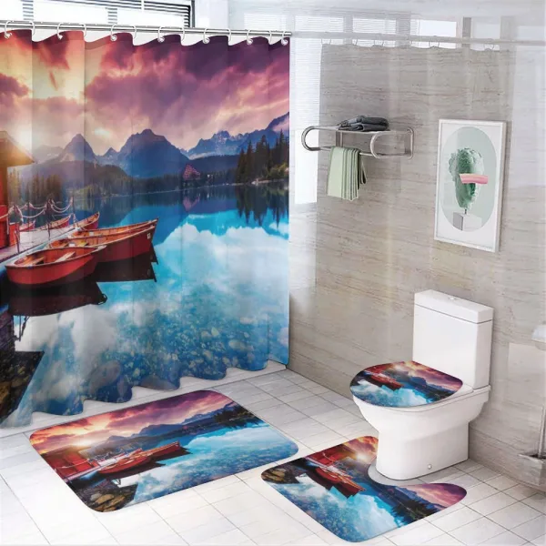 South Asia Romantic on a shower curtain