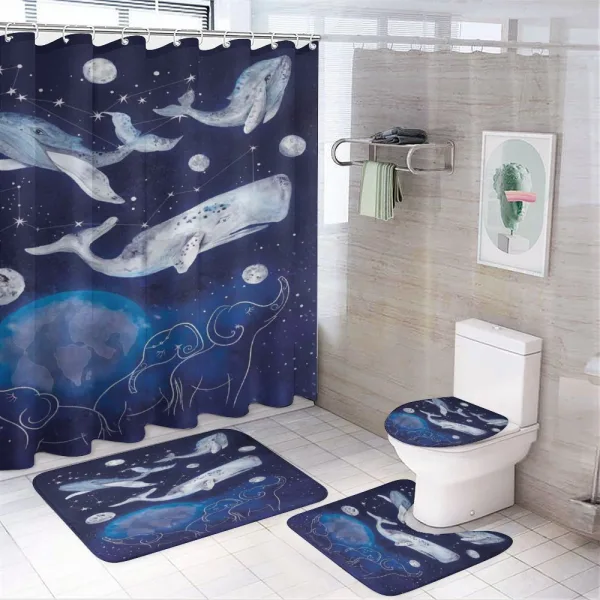 Space Universe Planet on a shower curtain