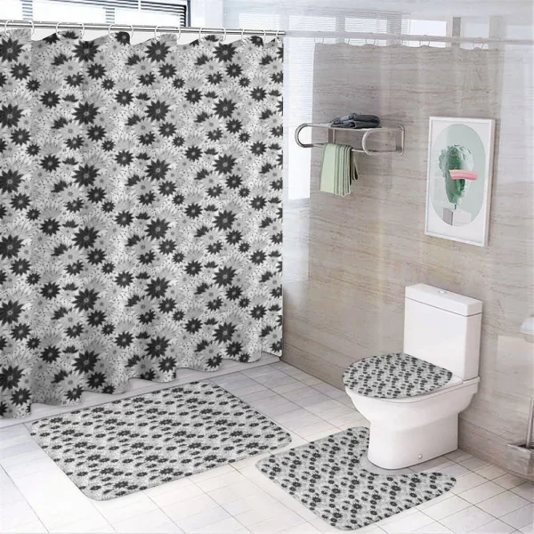 Vintage Garden on a shower curtain