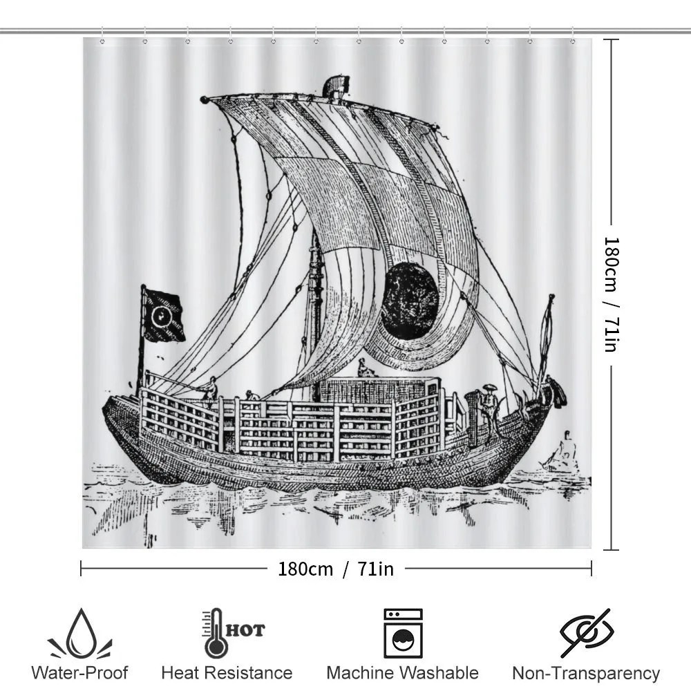 Chinese Sailboat — Detail 2
