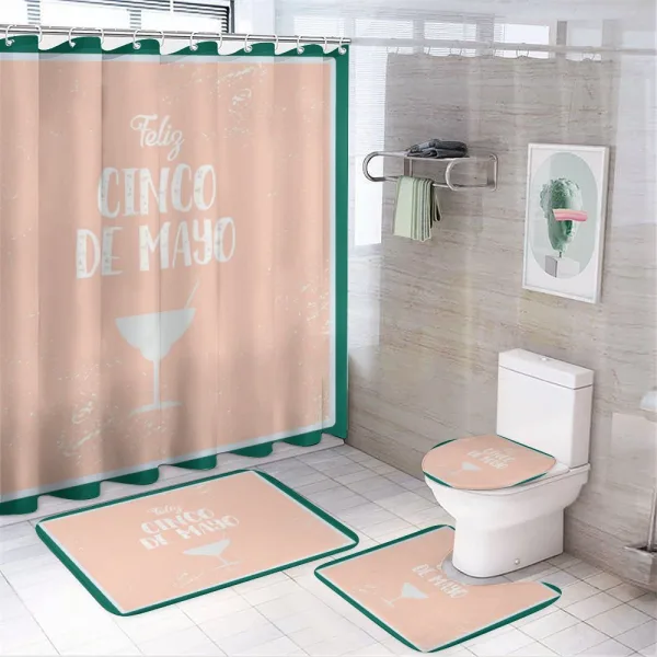 Cinco de Mayo Cocktail on a shower curtain