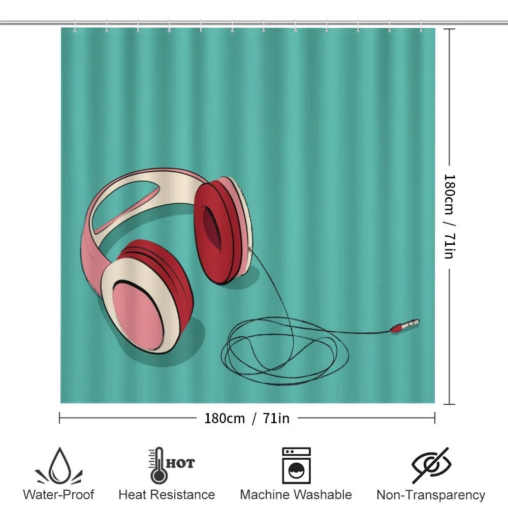 Cool Pink Retro Earphones — Detail 2