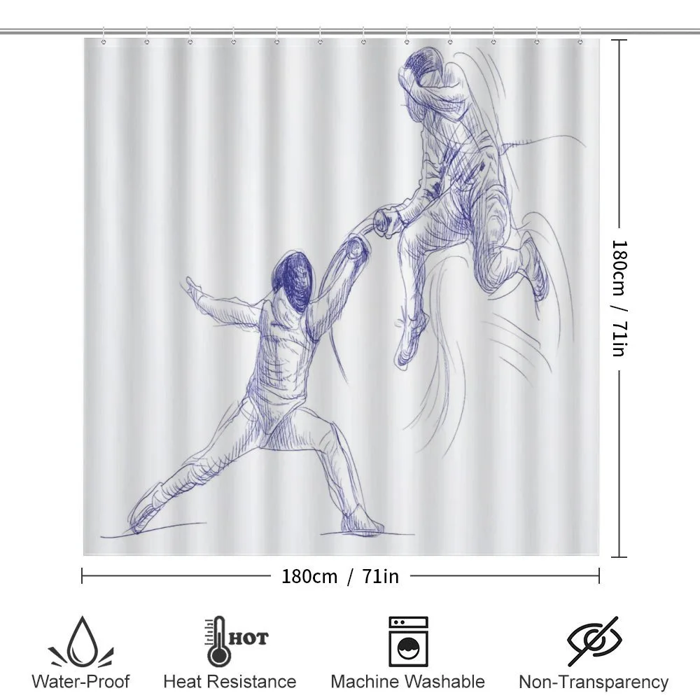 Fencing Duel Sketchy — Detail 2