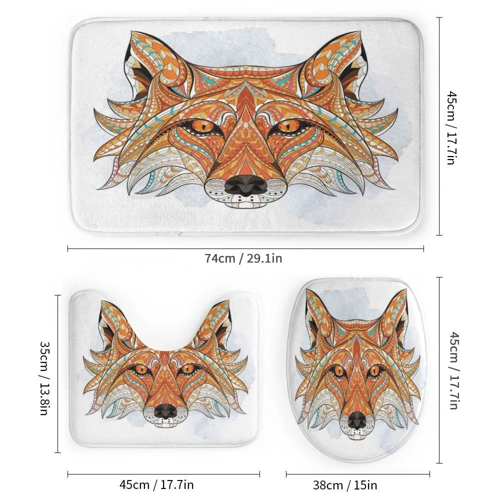 Geometric Fox Portrait — Detail 1