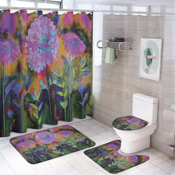Marigold Blossom on a shower curtain