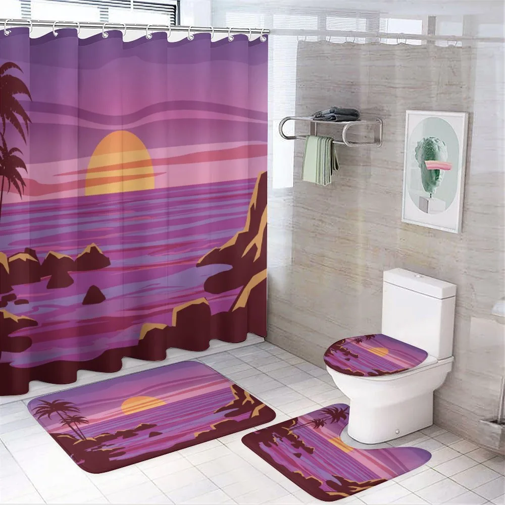 Retro Style Cartoon Beach — Your design