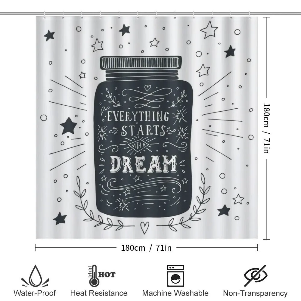 Saying on Jar with Stars — Detail 2