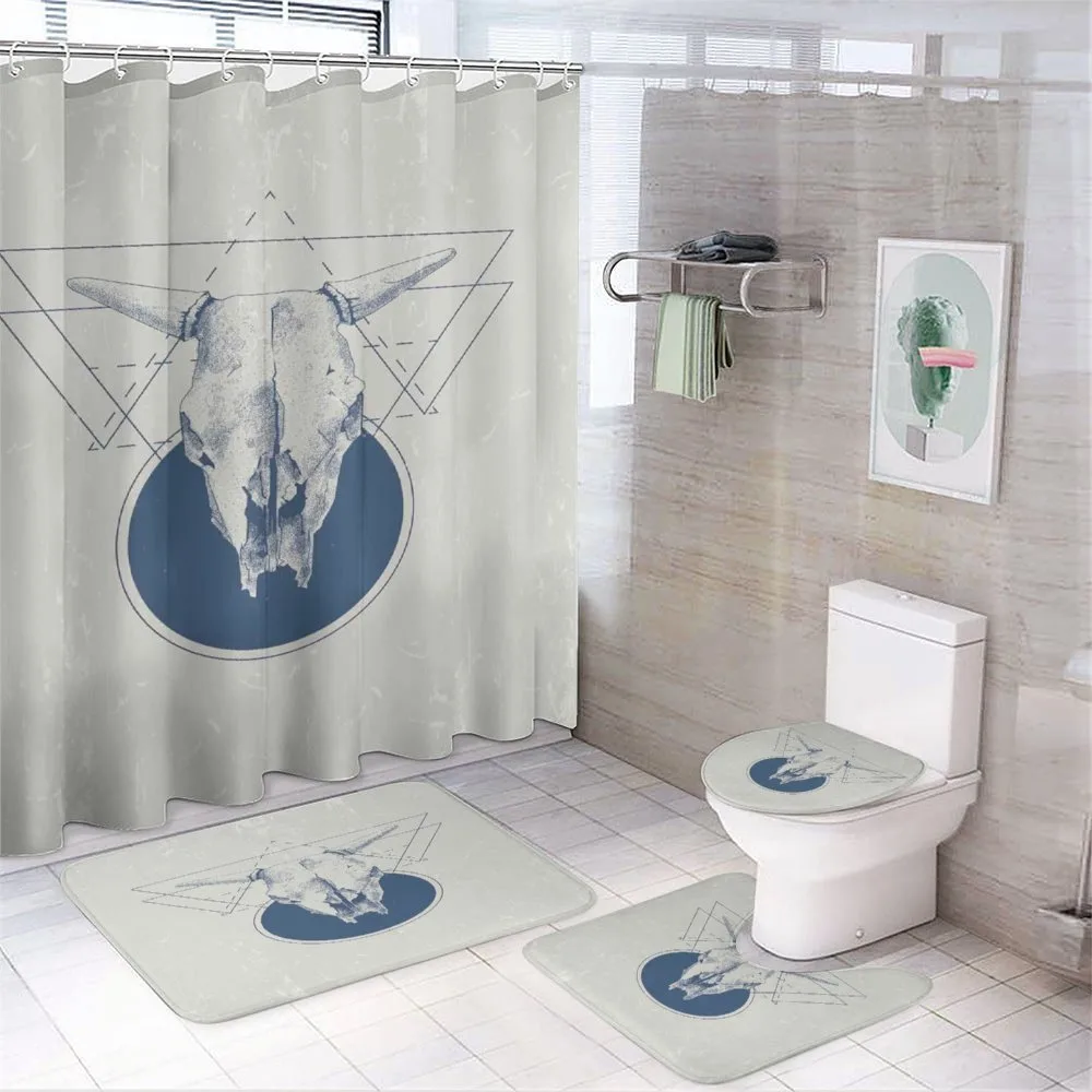 Skull Bull Horns Vintage — Your design