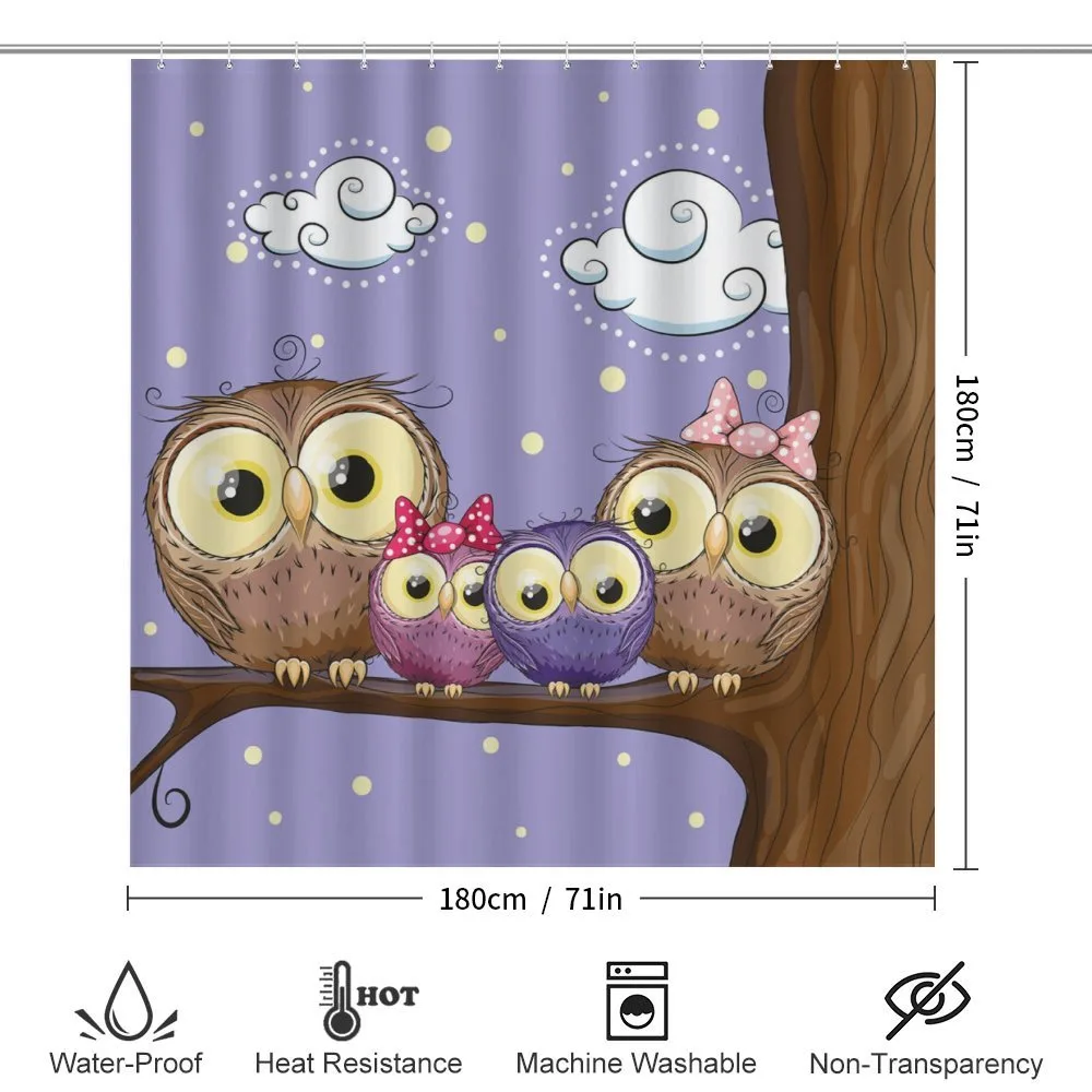 Cartoon Style Owl Family — Detail 2