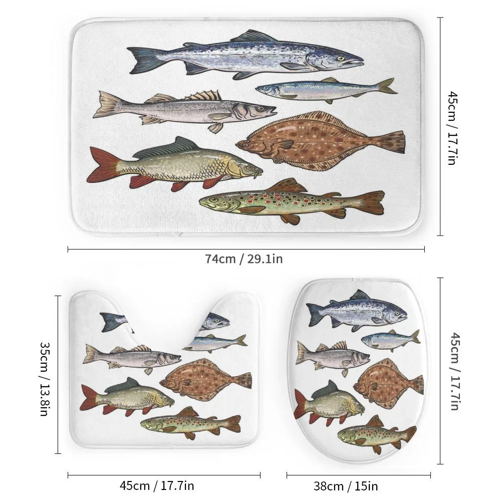 Drawn Various Species of Fish — Detail 1