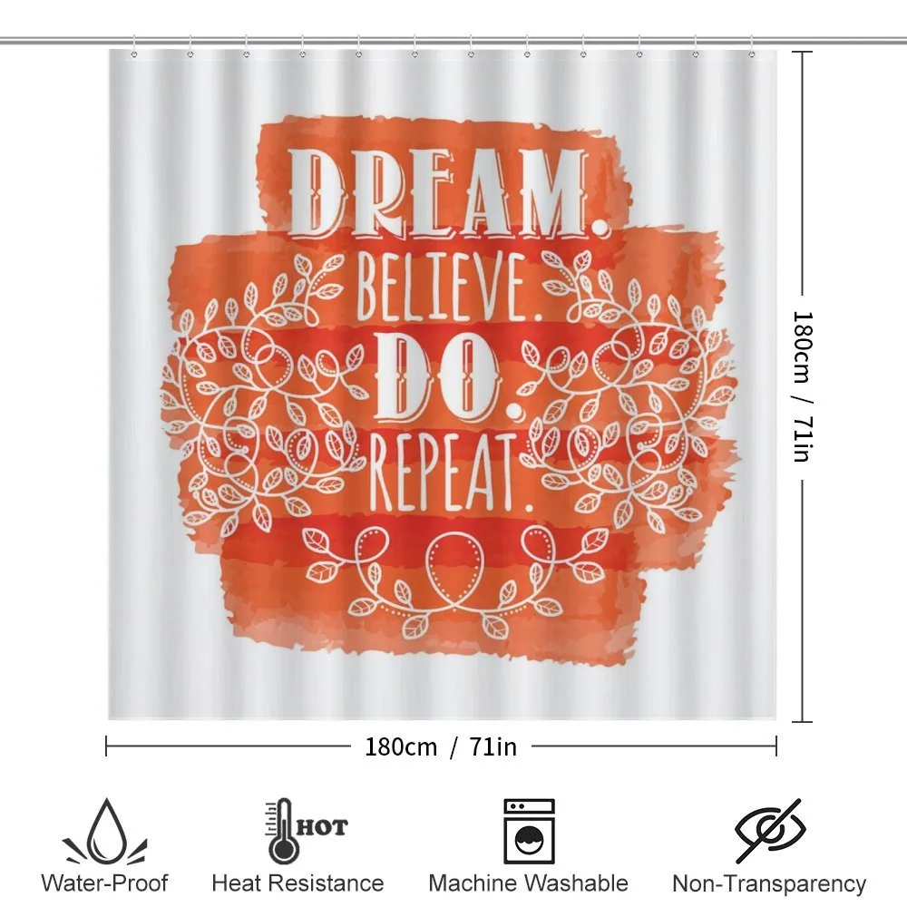 Dream Believe Do Repeat Leaf — Detail 2