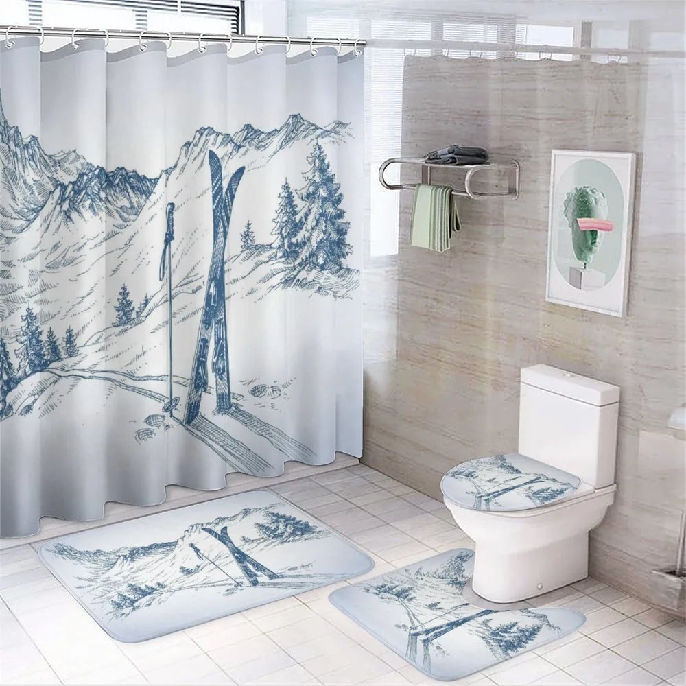Landscape of Snowy Mountains — Your design