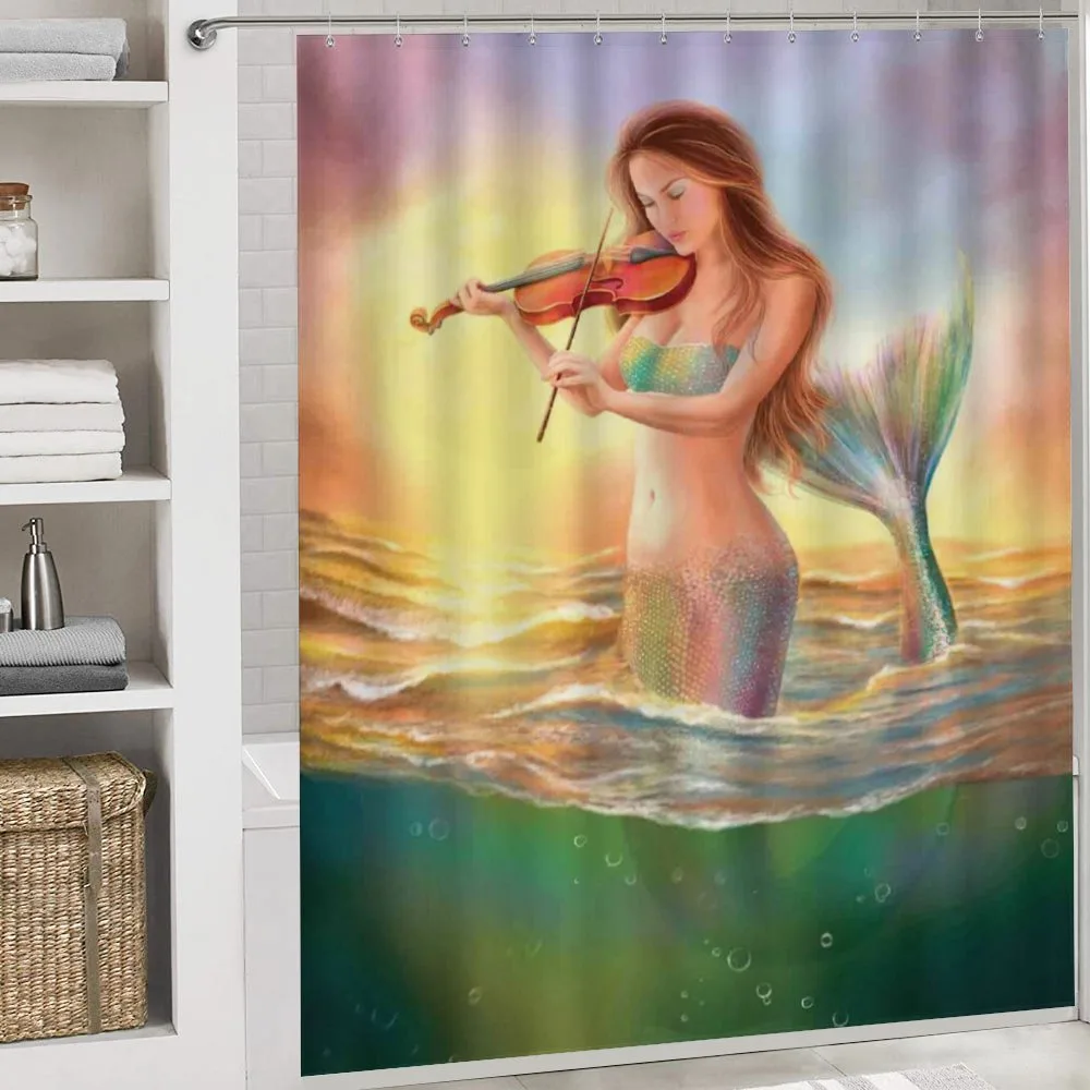 Mermaid Playing Violin — Detail 4