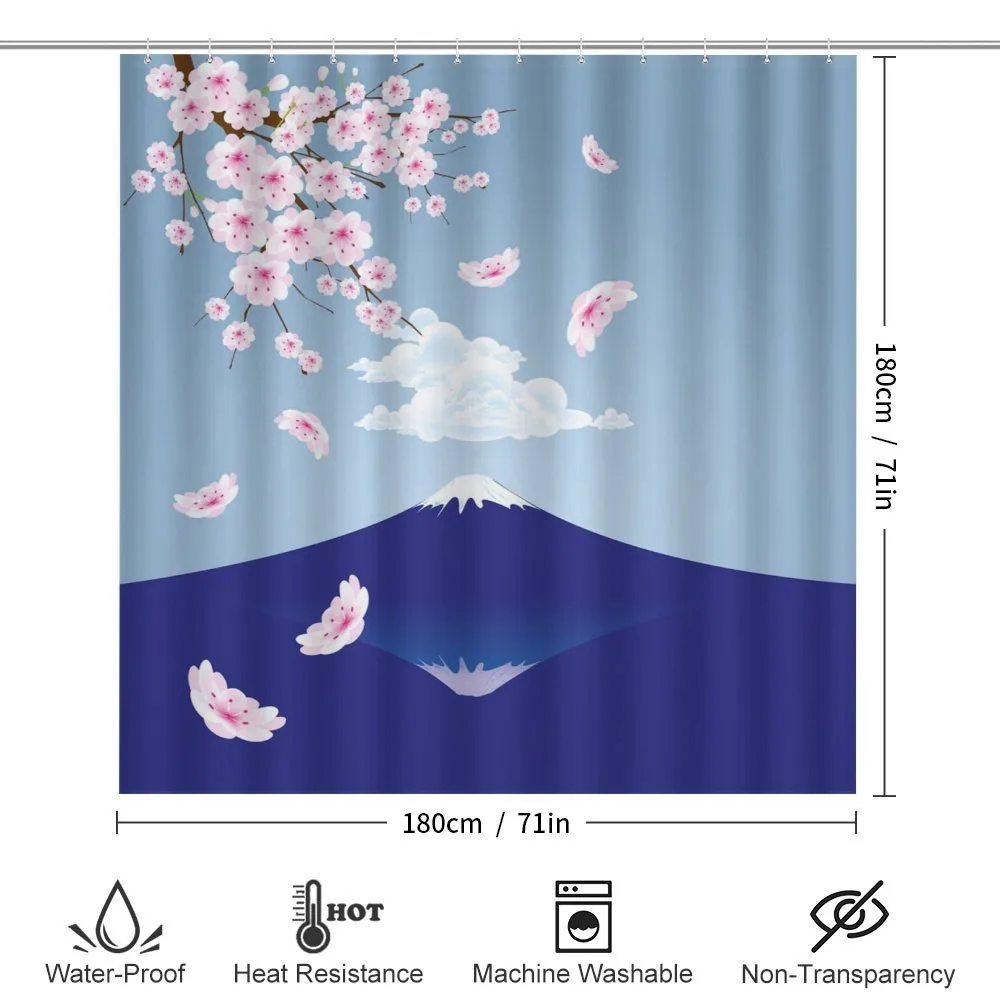 Mountain and Cherry Blossoms — Detail 2