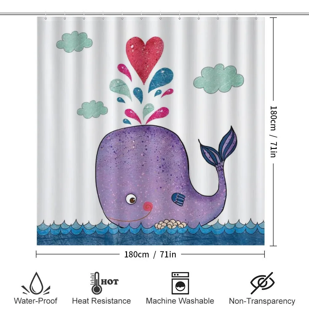 Smiley Whale with Cloud — Detail 2