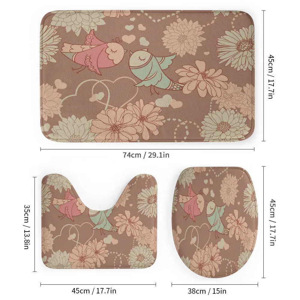 Vintage Birds Flowers Love — Detail 1