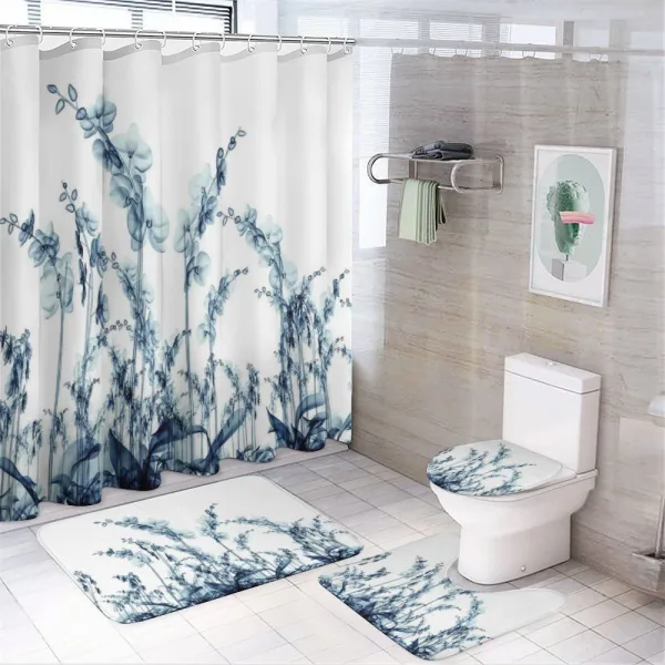 Wild Orchid Flowers on a shower curtain