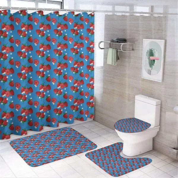 Yummy Fresh Fruits on a shower curtain