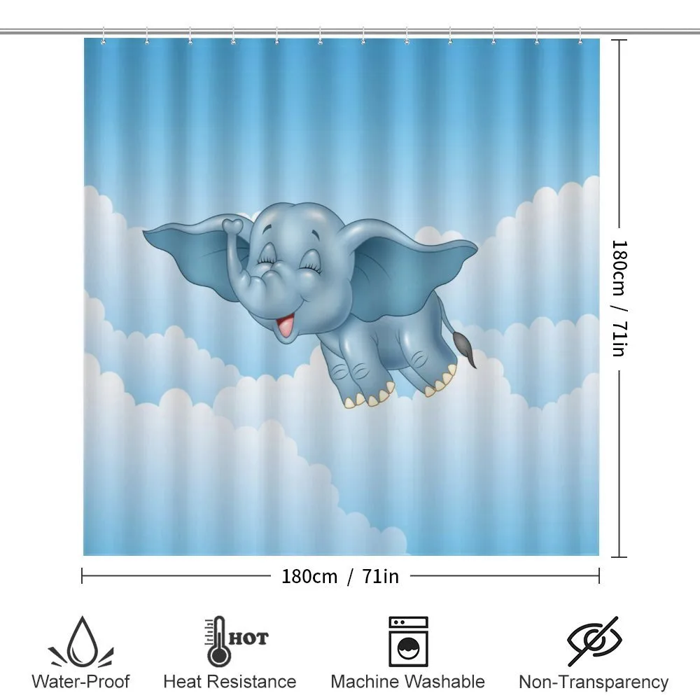 Baby Elephant and Clouds — Detail 2