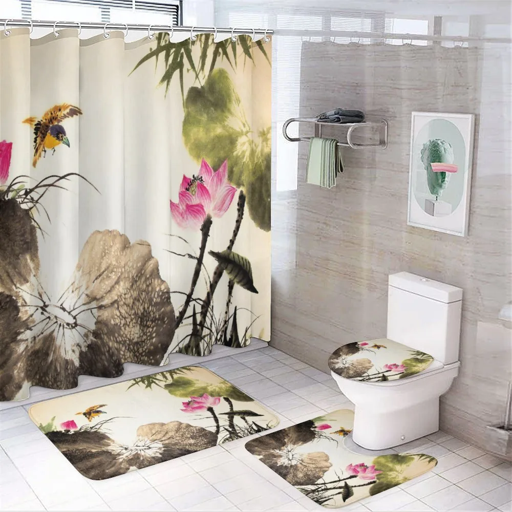 Bird Jumping into Lotus — Your design