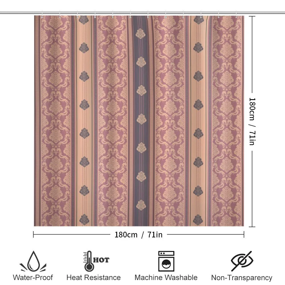 Classic Lines and Curly Damask — Detail 2
