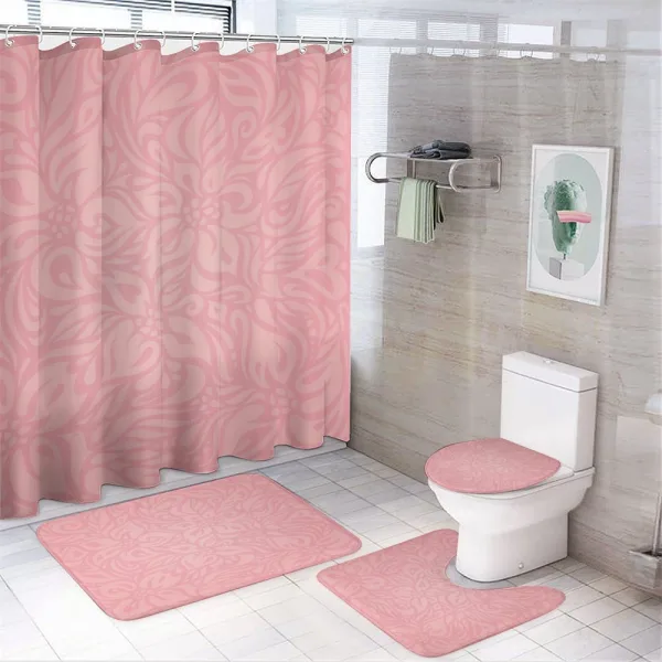 Floral Abstract Artwork on a shower curtain