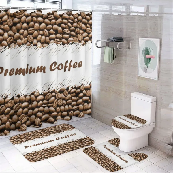 Fresh Arabica Premium on a shower curtain