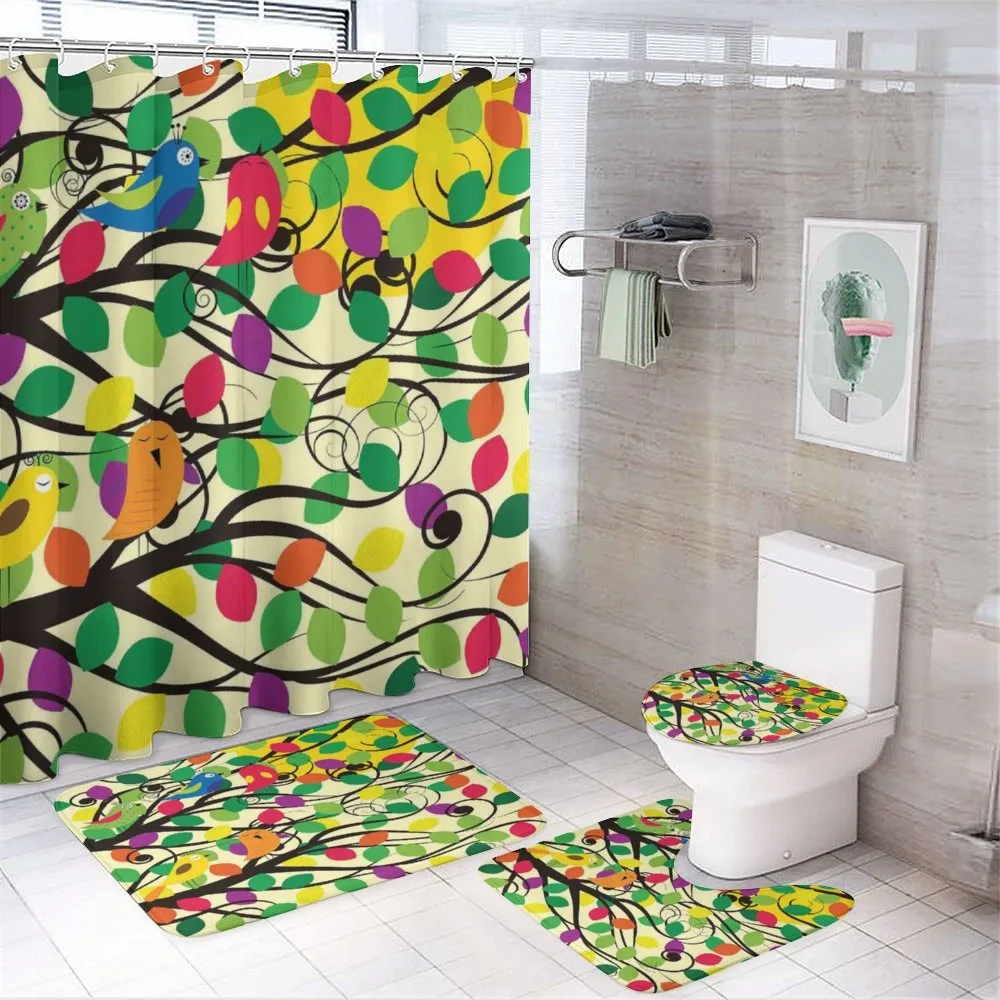 Happy Birds Colorful Tree — Your design