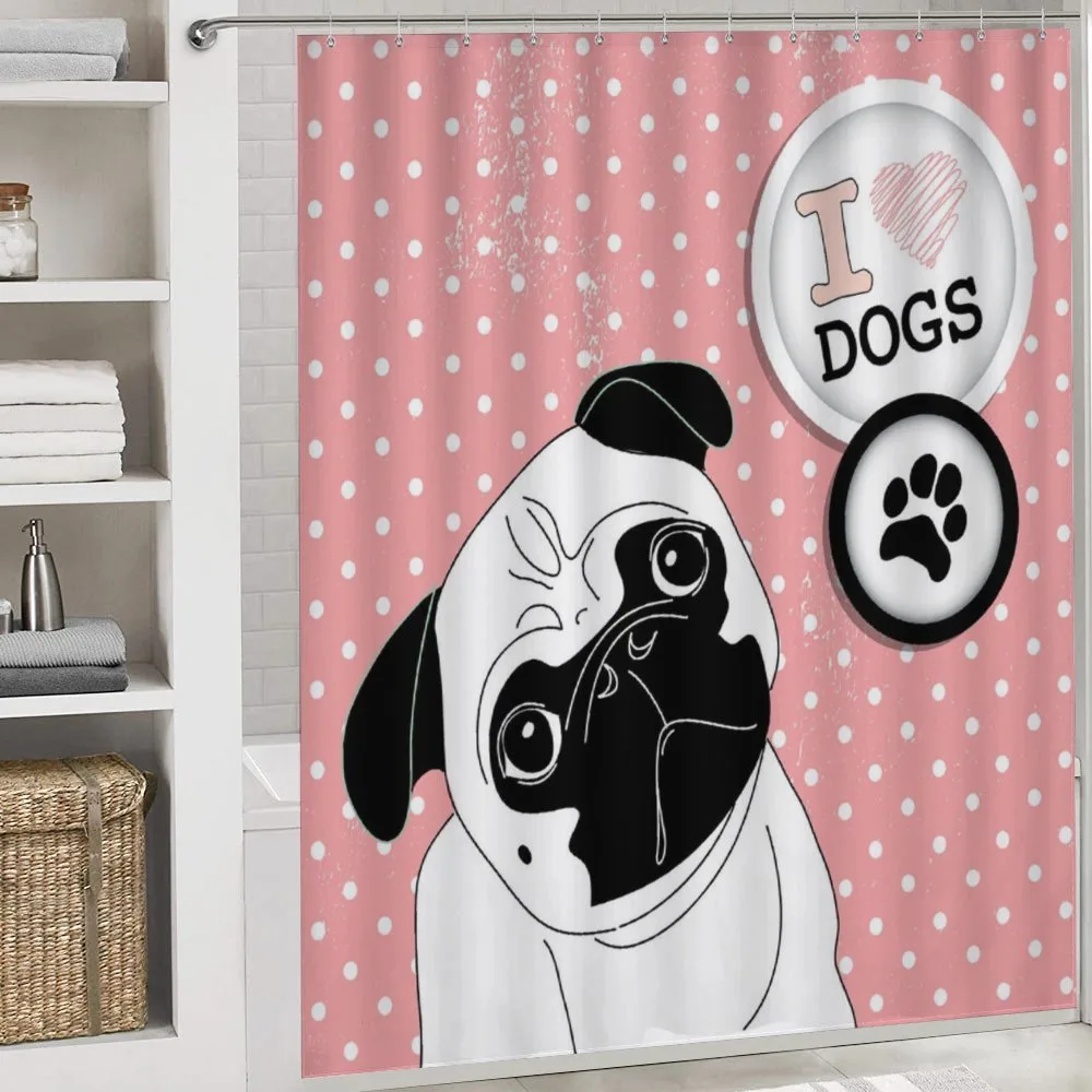 I Love Dogs Paw Print Logo — Detail 4