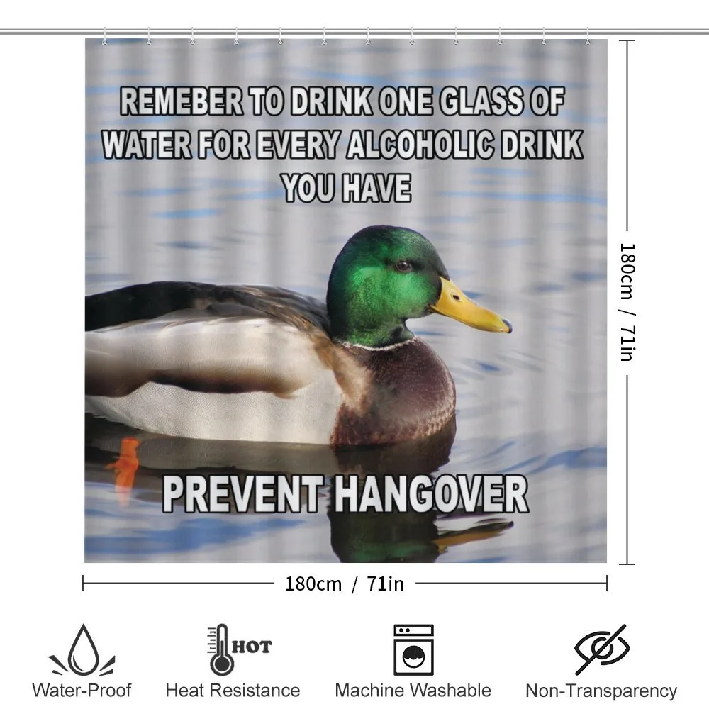 Mallard Duck with Words — Detail 2