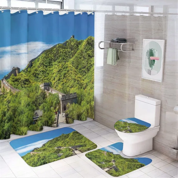 Nature Panorama on a shower curtain